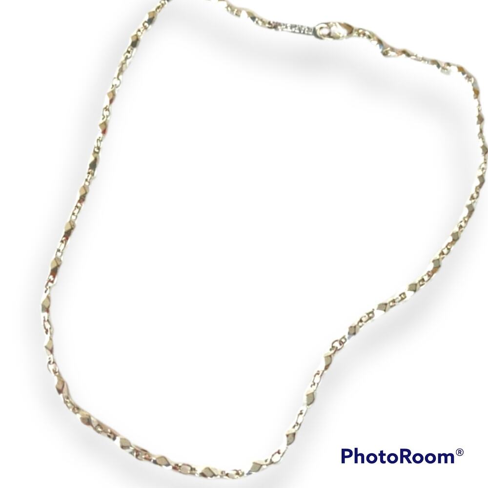 NAPIER high polish silver tone choker necklace